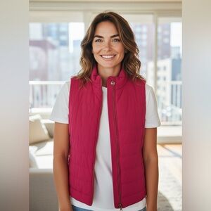 Michael Kors Fuchsia Quilted Vest size L